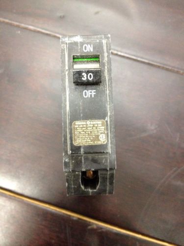 GE Circuit Breaker 30 Amp 1 Pole Used