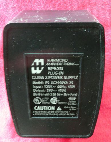 Hammond BPE2G Transformer, 40Va, 120V, 1X24V Model F5-AC24040VA-2S