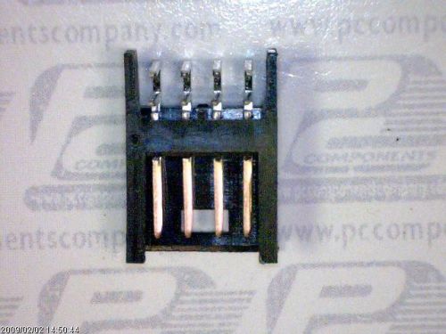 4-PCS JACK HEADER 8POS DUAL RIGHT ANGLE GOLD AMP INC 280389-2 2803892