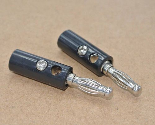 4mm speaker banana plug audio connector black x50pcs for sale