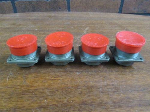 New lot of 4 amphenol/bendix plug 24-2, 7 pin male for sale