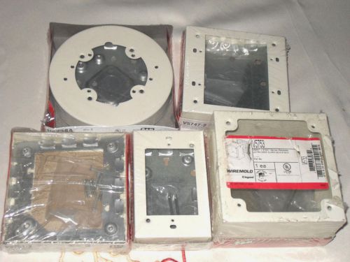 &#034;Lot of 7&#034;   Wiremold:   V5738A,  V5751-2,  V5753,  V5747,  V5747-2