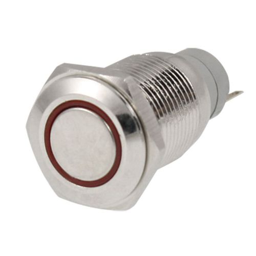 Angel eye red led light 16mm 12v metal momentary push button switch xmas gift for sale