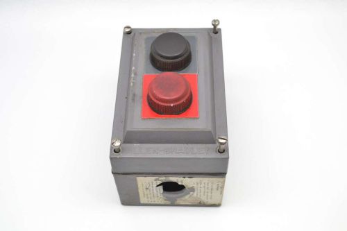 Allen bradley 800h-2hg4r enclosure black/red station ser d pushbutton b447935 for sale