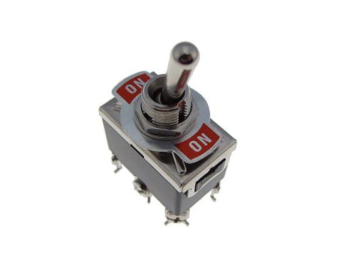 HQ C522B DPDT 15A/250V ON-ON Panel Mount Toggle Switch