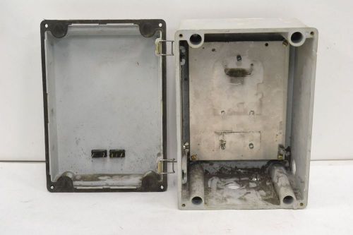 HOFFMAN A-1287JFG WALL-MOUNT FIBERGLASS 12X8X7 IN ELECTRICAL ENCLOSURE B288847