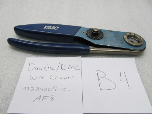 B4 - Daniels DMC M22520/1-01 AF8 Crimp Tool Wire Crimper Aircraft Terminal