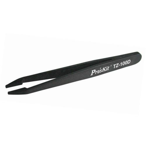 New Pro&#039;s Kit 900-266 Conductive ESD Safe Tweezers Flat Tip