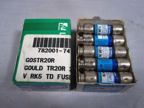 (QTY 20) Class RK5 FLNR 20 Time Delay Fuse 20A 250V Littlefuse