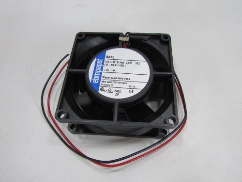 NEW EBM PAPST  8312  AXIAL FAN, 80MM, 12VDC