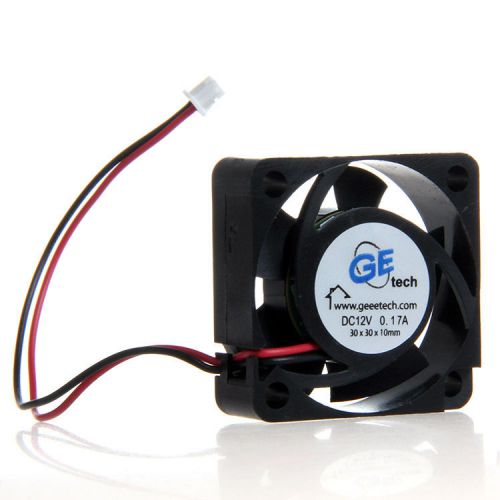 Geeetech Mini cooler fan 12V 30x30mm for Delta Rostock J-head hotend extruder