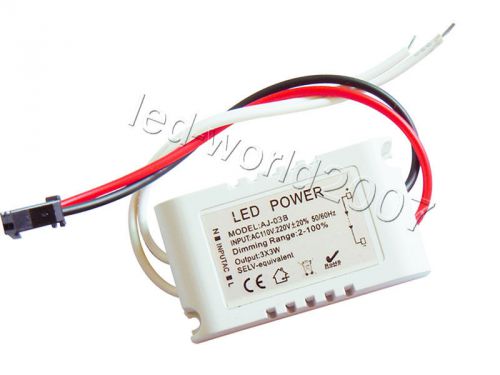 Dimmable power supply led driver dimming for 3*3w high power led light for sale