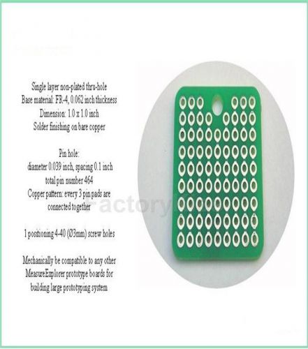 24x 1&#034; Square Prototype Circuit Board Kit PCB Proto for DIY FKS