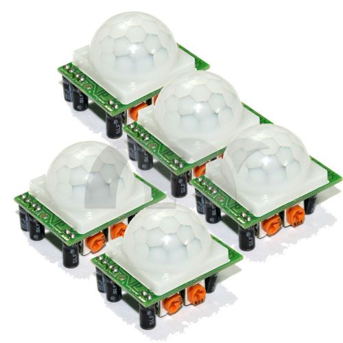 5x hc-sr501 small pir sensor module pyroelectric infrared body/motion sensing for sale