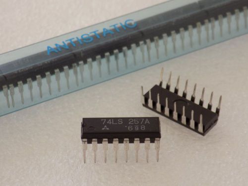 10x mei 74ls257a - quad 2-to-1 data select/multiplex 3-state-out - ic 16-pin dip for sale