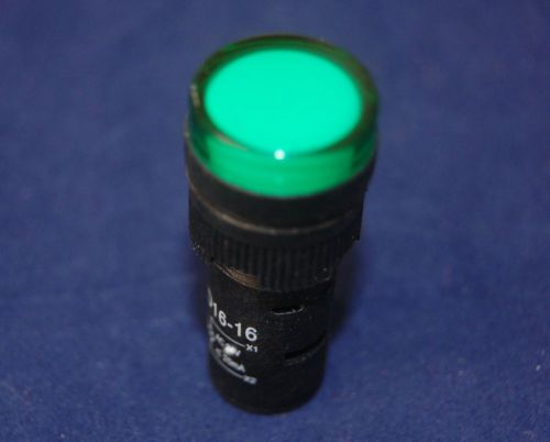 2pcs pilot light green led lamp 16mm screw terminal  24v ac/dc for sale