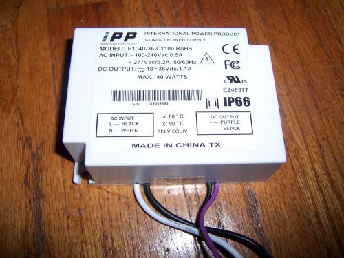 Transformer (ac/dc adapter, power supply) 120v ac -&gt; 18v or 36v dc 40va for sale