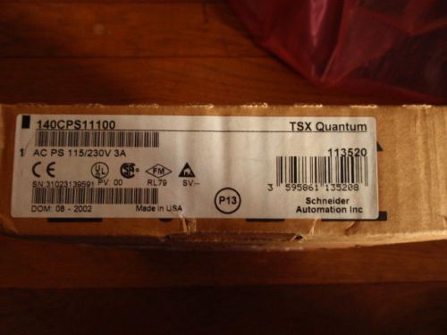 Modicon Quantum 140CPS11100 AC Power Supply Module 115/230v 3A