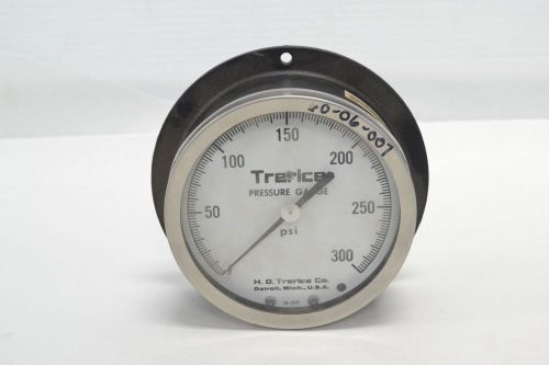 New trerice 52-2221 pressure 0-300psi 4-3/4 in 1/4 in npt gauge b280058 for sale