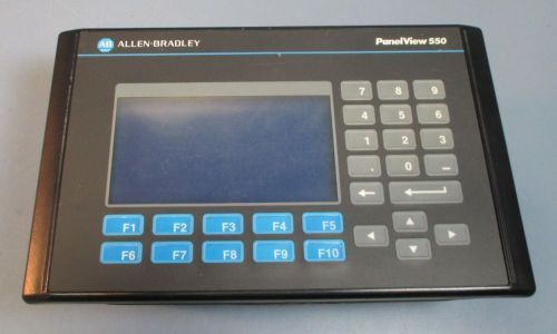 Allen bradley panelview 550 keypad operator terminal 2711-k5a2 ser b rev c used for sale