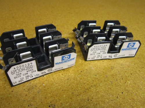 Marathon 6M30A3SQ Fuse Holder 30A 600V (Lot of 2)