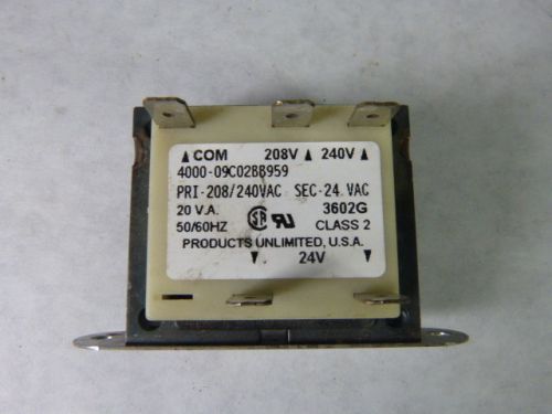 3602G/4000-09C02BB959 Transformer Pri. 208/240VAC Sec. 24VAC ! WOW !