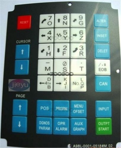 MEMBRANE 1PC FANUC KEYPAD A98L-0001-0518#M02 NEW KEYSHEET