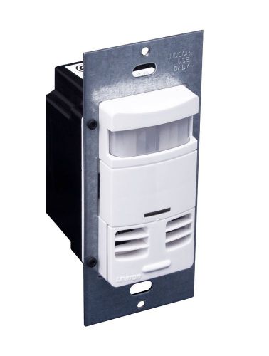 Leviton OSSMT-MDW Ultrasonic/Infrared, Dual-Relay Multi-Technology Wall Switch