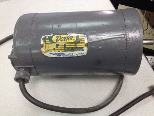 Doerr motor 3/4hp, 3450 rpm, 56c frame, 230v single phase for sale