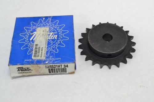 MARTIN 50BS21HT 21 TEETH 1/4IN KEYWAY CHAIN SINGLE 3/4IN SPROCKET B268864