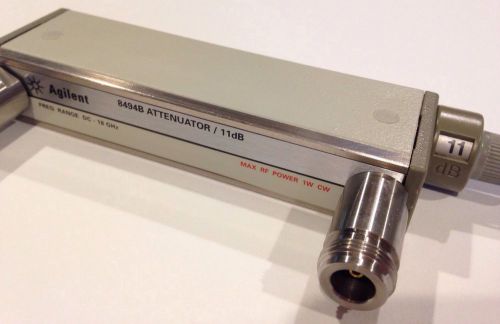 Agilent HP 8494B opt 001 18 GHz 11 dB Manual Step Attenuator