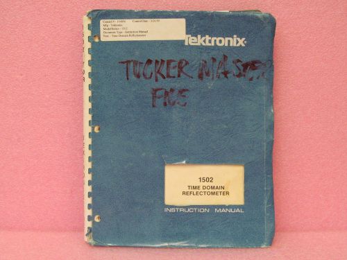 Tektronix 1502 TDR Instruction Manual w/schematics (Rev. 5/82)