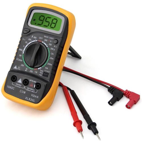 Digital LCD Voltmeter Ammeter Ohmmeter Multimeter Volt AC DC Tester Meter