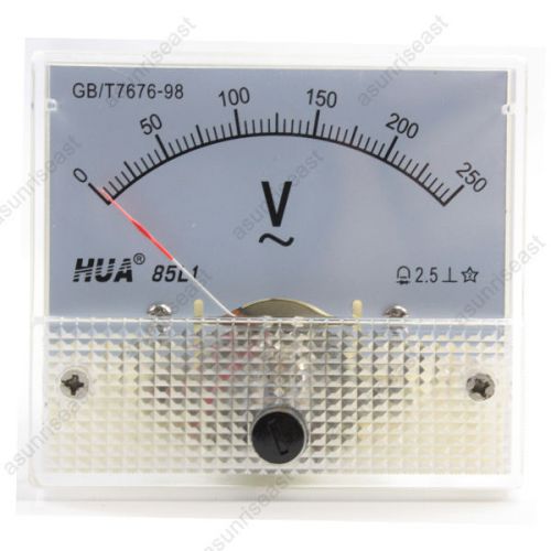1xAC250V Analog Panel Volt Voltage Meter Voltmeter Gauge 85L1 AC0-250V