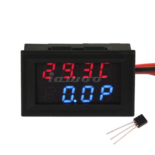 New Digital Temp Power Voltage Current Multimeter -55°C-110°C/99.9W/33V/3A