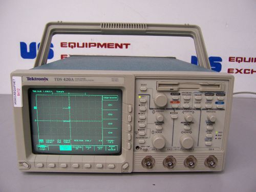 8412 TEKTRONIX TDS 420A 4 CHANNEL OSCILLOSCOPE 200 MHZ 100MS/s