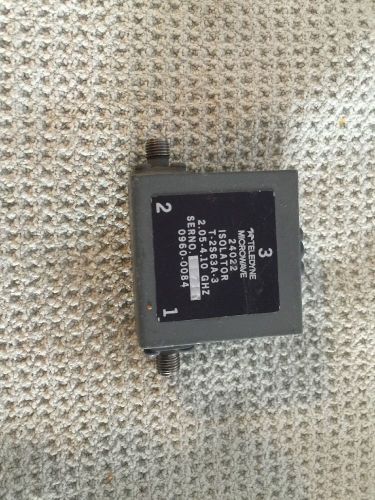 Teledyne Microwave T-2S63A-3  24022 Isolator, SMA(f)  20dB  2.05-4.10 GHz