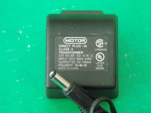 AC Power Adapter Supply MOTOR BX-5D-0.14-C Multi-Purpose 4.8W