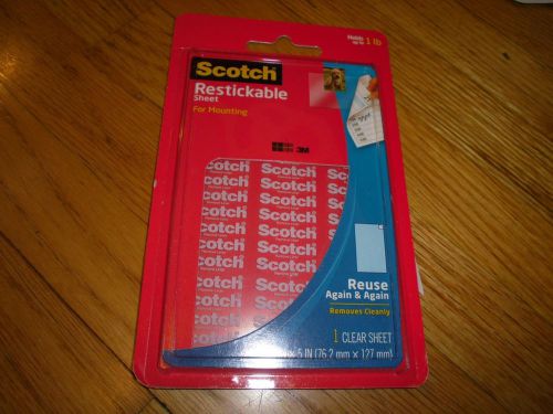 New ! 3M Scotch Restickable Mounting Tabs, 1 Sheet  MMMR102  R102