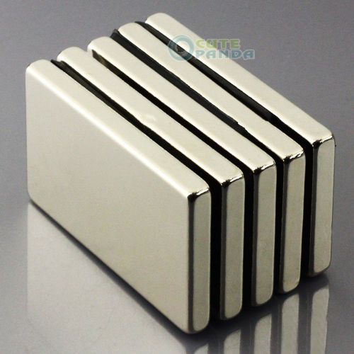 5pcs Super Strong N50 Block Slice Magnet 50 x 30 x 5 mm Rare Earth Neodymium