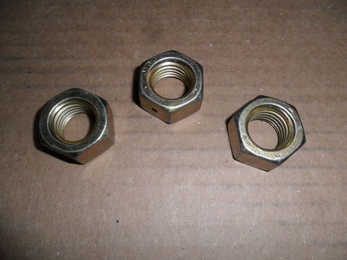 3/4 &#034;  LOCKING NUTS  LOCKNUTS LOCK NUT  COARSE 3 PLOW EDGE NUTS HEAVY DUTY