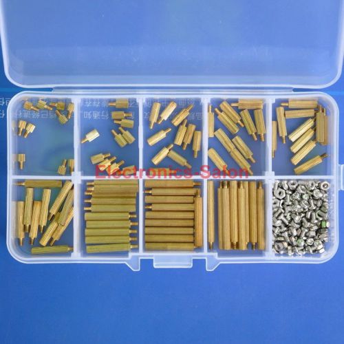 M2 Brass Standoff / Screw / Nut Assortment Kit, Male-Female. SKU941501B