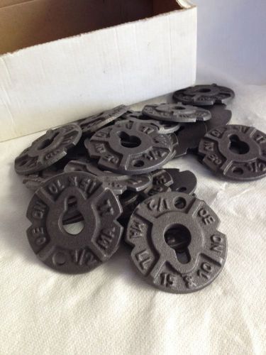 1 Box of 24-Round Head Cast Iron Malleable Washers. Size 1/2&#034;. #84752. $AVE $OME