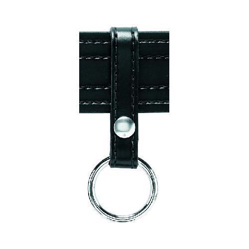 Safariland 67S-4 Black Basketweave Baton Ring w/ Chrome Snaps