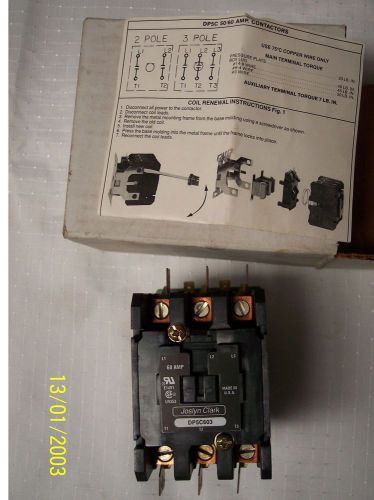 NEW Joslyn Clark DP5C603 Definite Purpose CONTACTOR 60Amp Bin # 16