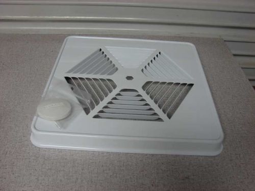 Broan 505MG metal grill and knob 11&#034; x 11&#034; x 1&#034; 97013826 white