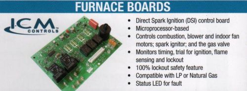 HVAC Part-&#034;ICM&#034; Furnace Board/ICM2291/Carrier Replacement-NEW