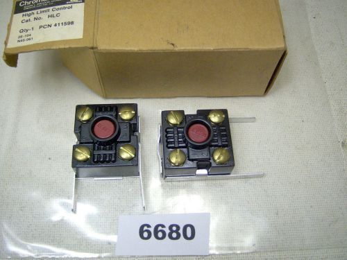 (6680) Lot of 2 Chromalox Thermostat HLC-1610