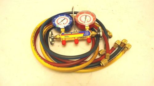 Nice yellow jacket r-22 r-404a r-410a test &amp; charging manifold for sale