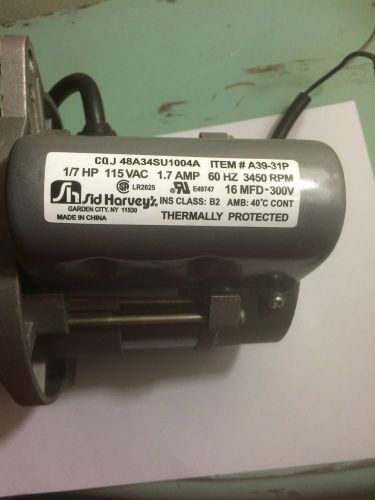 Heat Chief PSL Burner Motor A39-31P 1/7HP, 115V, 1.7 AMP, 3450 RPM